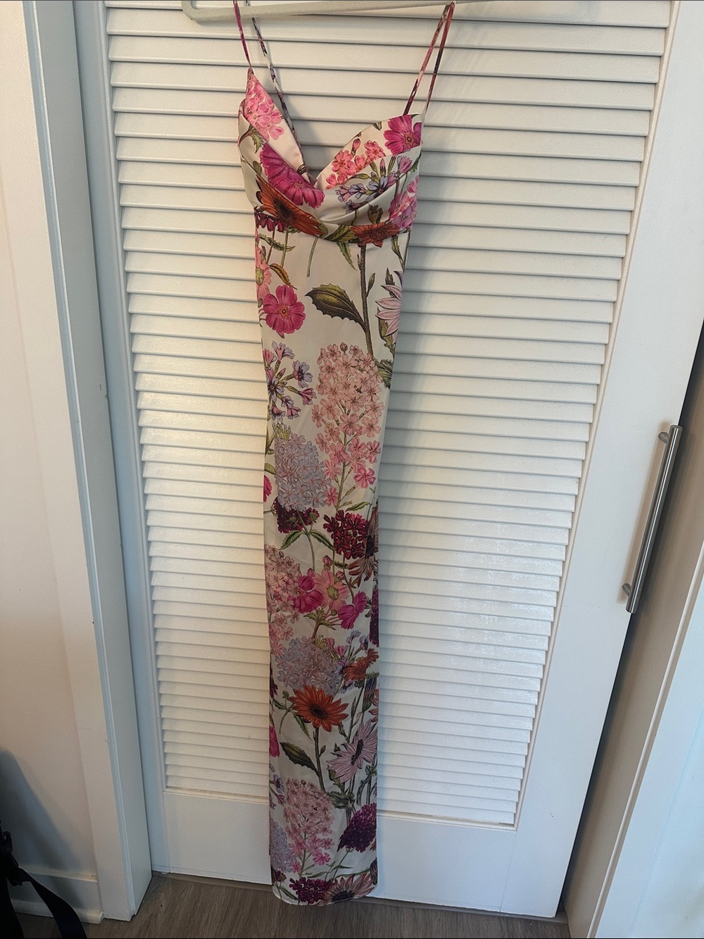 Katie May Pink & Cream Floral Dress Wall Hanging
